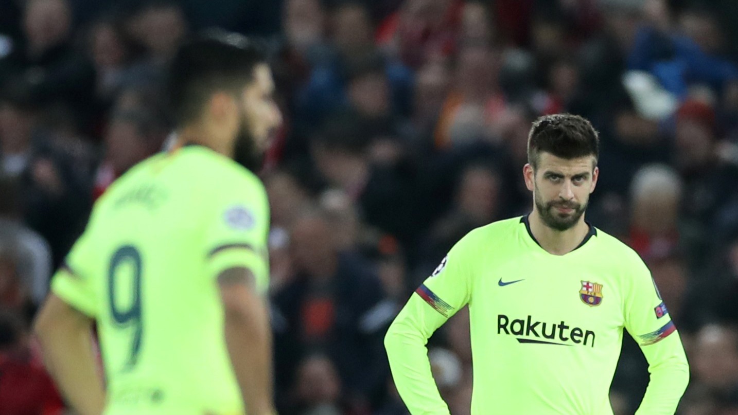 Suarez & Pique (©Carl Recine/Gallo Images)